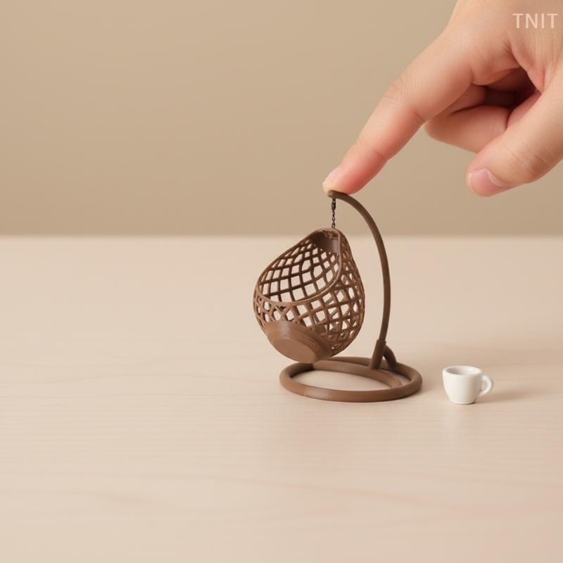 Hanging Egg Chair - [JN] 1Pcs DIY Diorama Scene Accessory