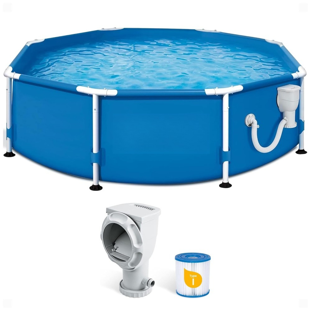 Outdoor Furniture Types - 8ft Round Above Ground Swimming Pool