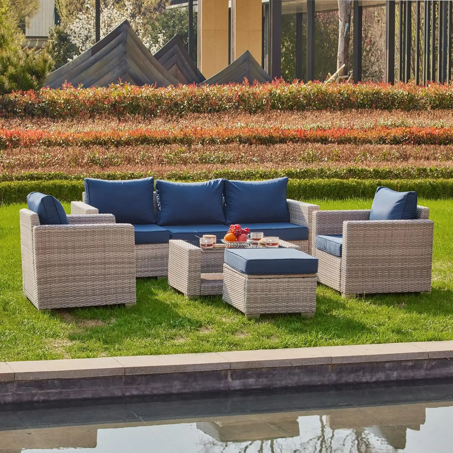 Outdoor Furniture Material - %a 7 Pieces Outdoor Patio Furniture