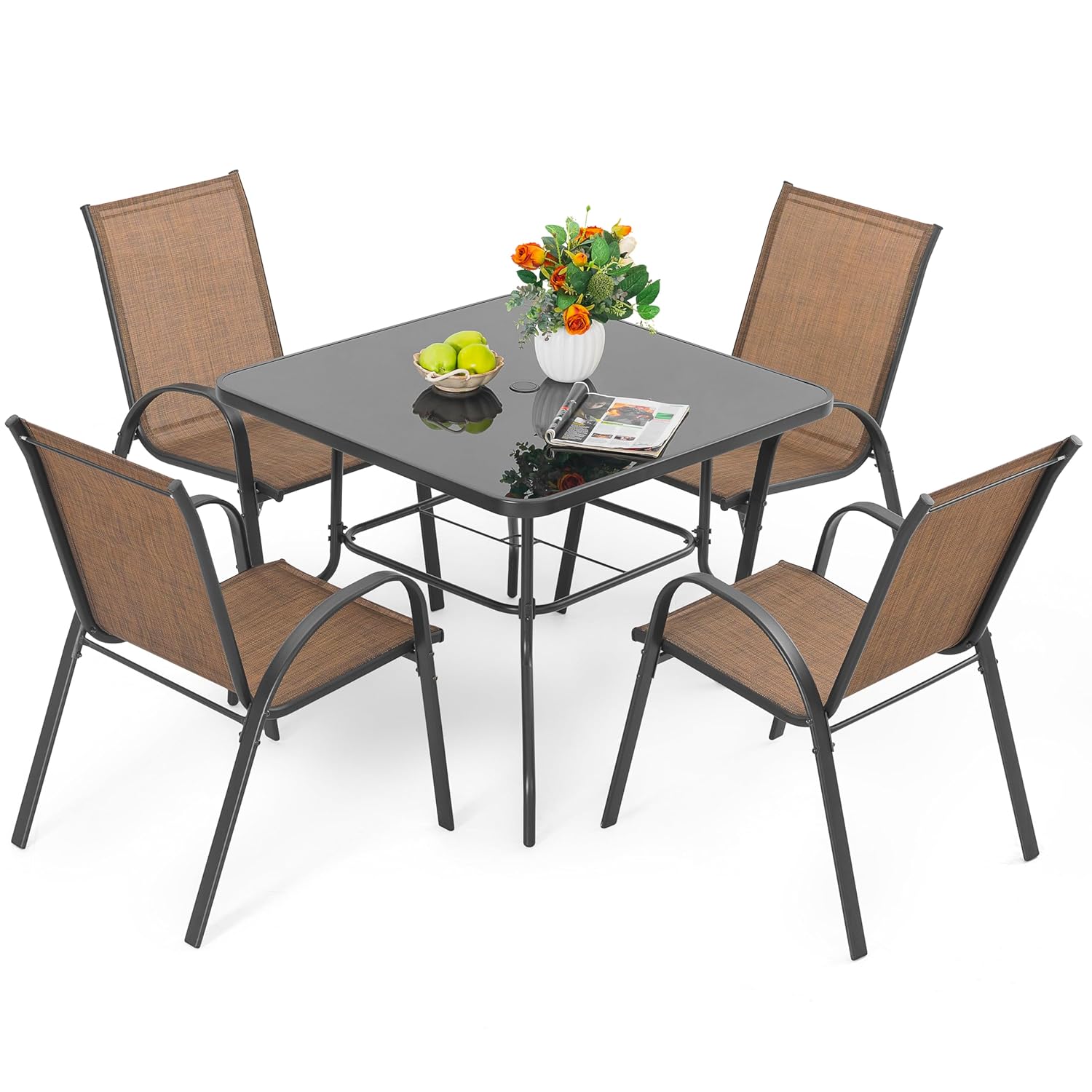 Outdoor Furniture Deals - 5 Piece Metal Patio Dining Set