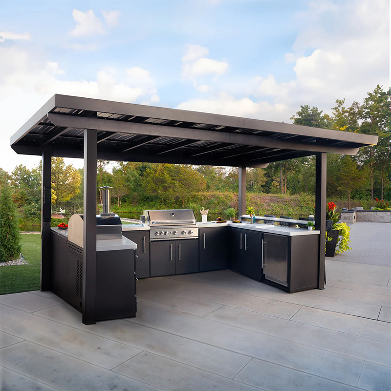 Outdoor Furniture Types - Stainless Steel Cabinets, Outdoor BBQ Grill,