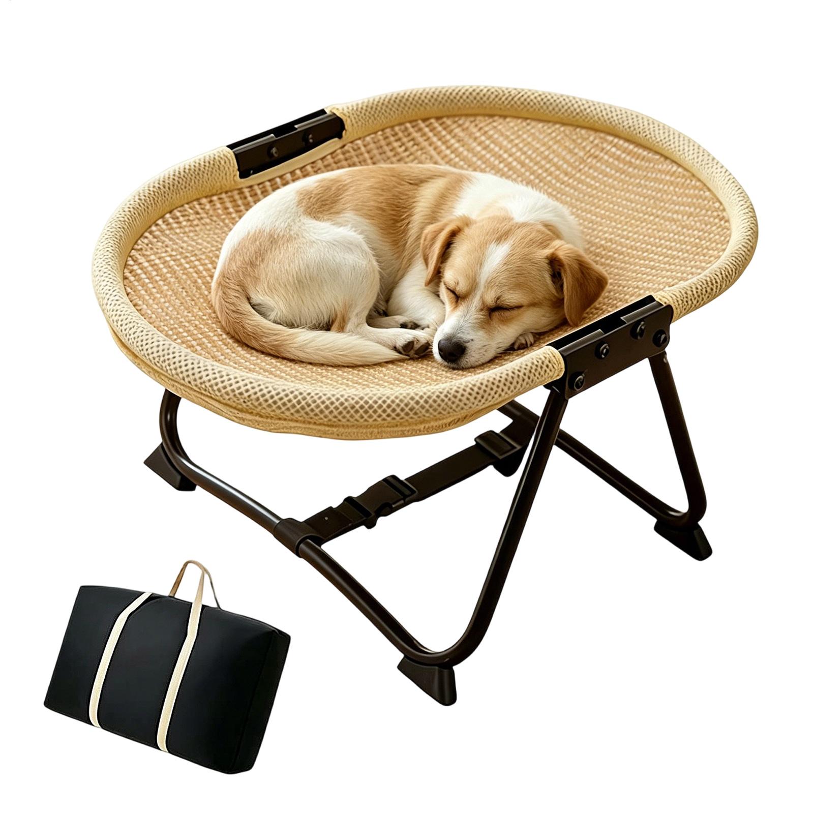 Camping Cot Foldable - Dog Cot Bed Foldable Breathable Pad