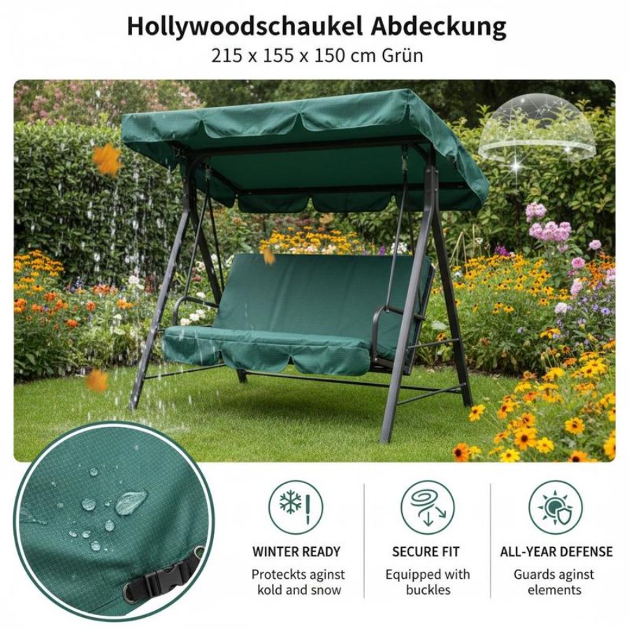 Patio 3 Seater Swing Chair Ben – обзор и цена Outdoor Furniture Waterproof