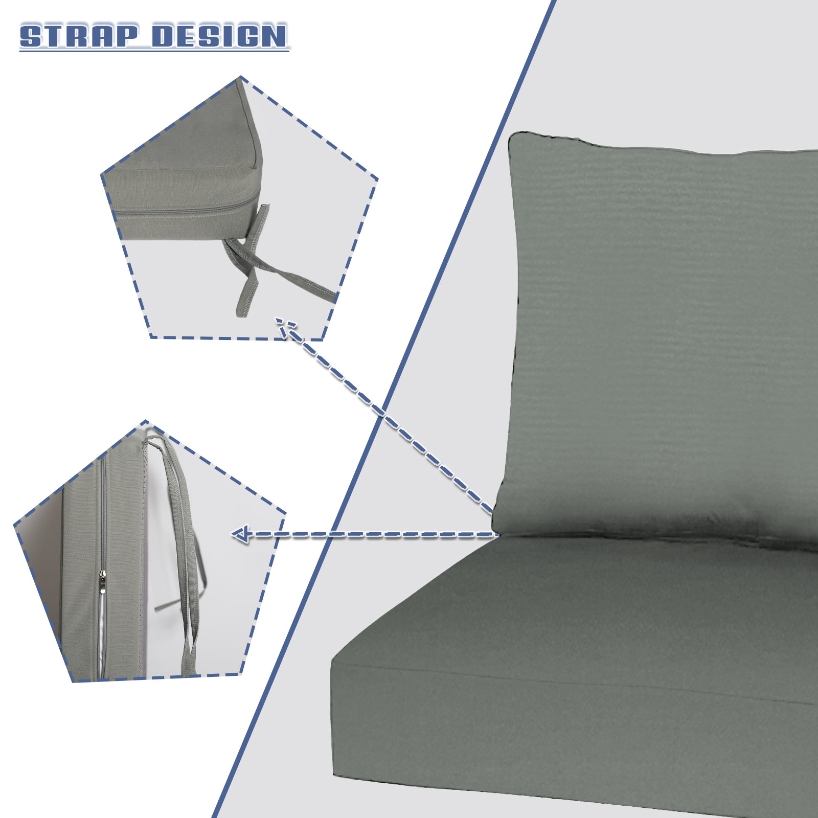 Custom Seat And Back Cushions  – обзор и цена Outdoor Furniture Upholstery