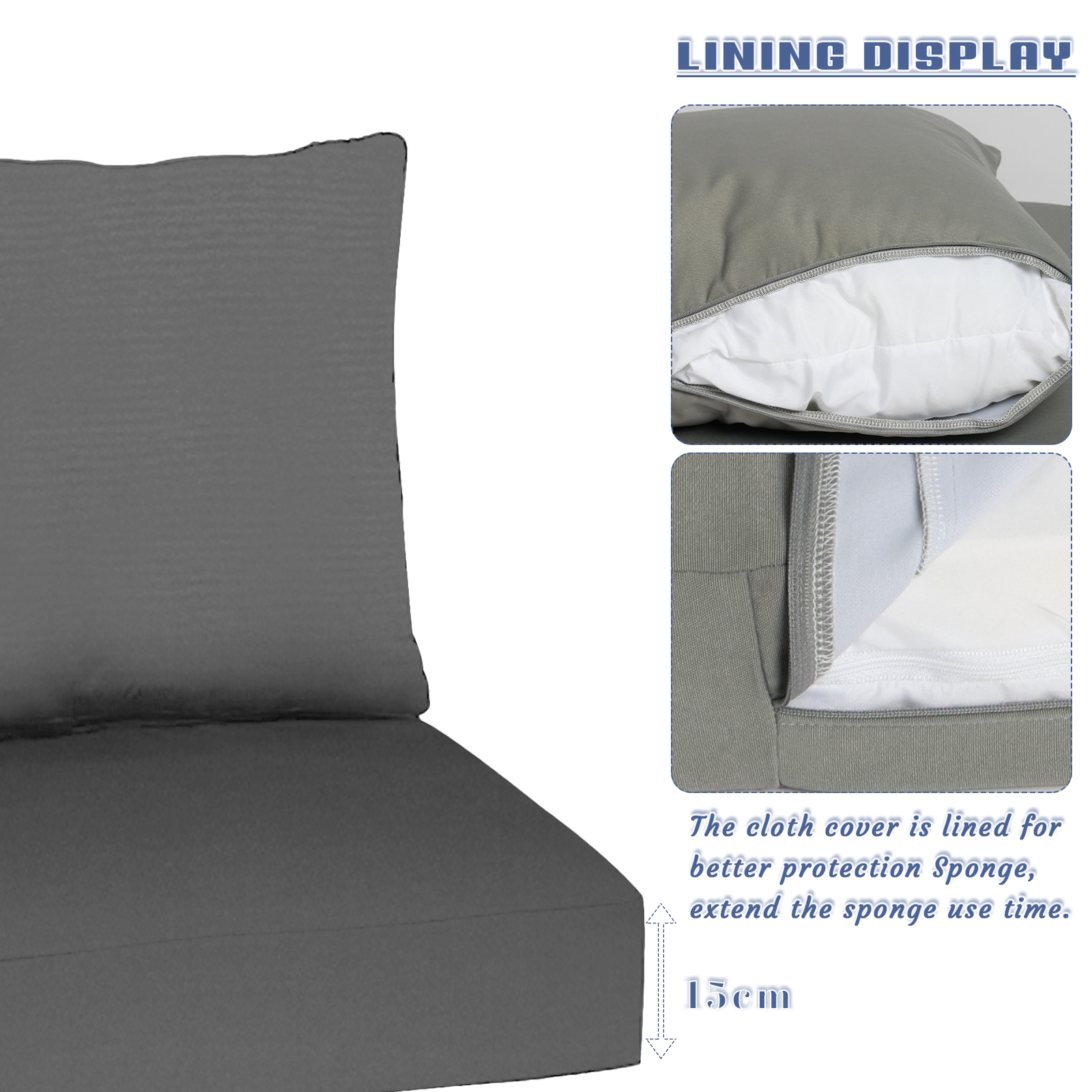Custom Seat And Back Cushions  – обзор и цена Outdoor Furniture Upholstery