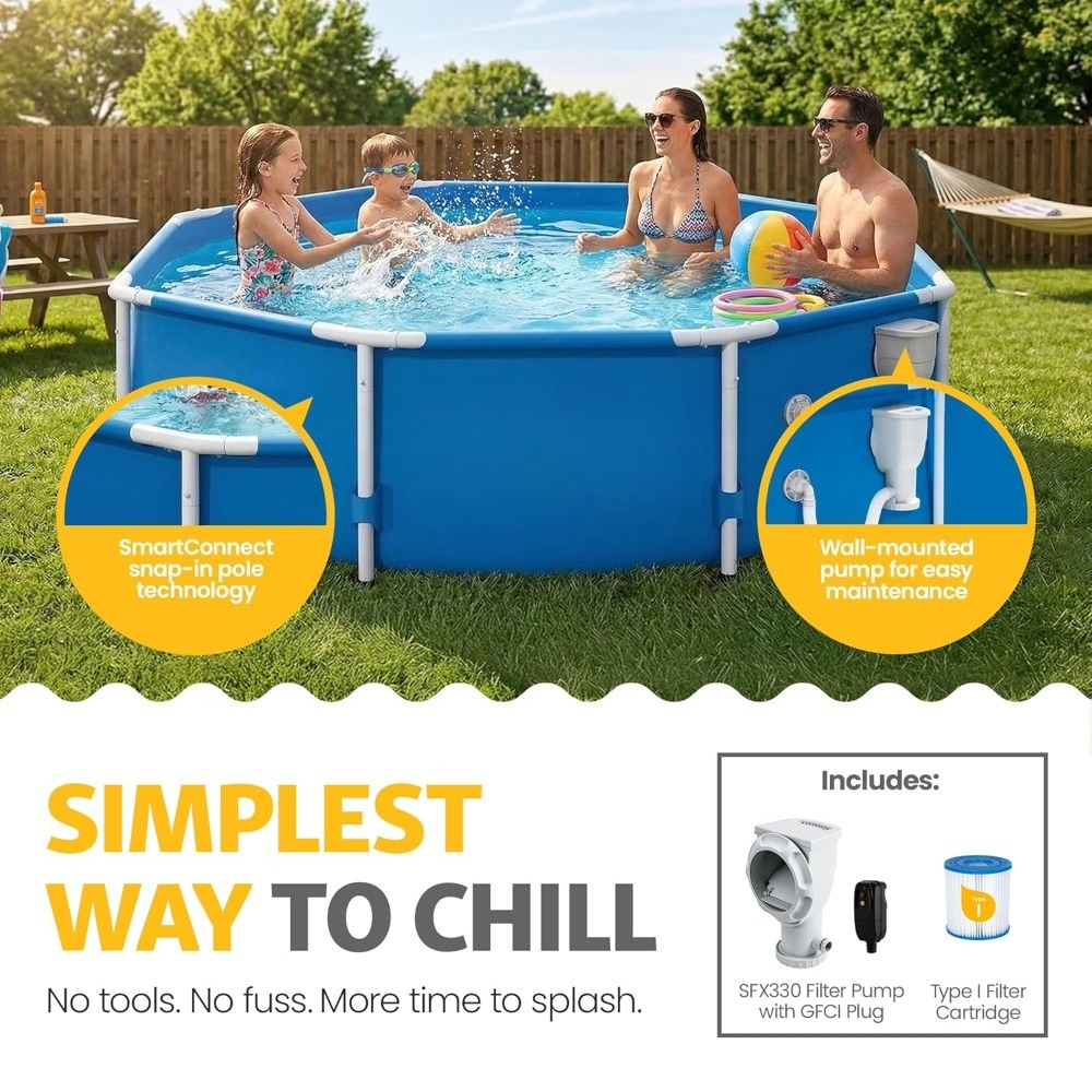 8ft Round Above Ground Swimmin – обзор и цена Outdoor Furniture Types