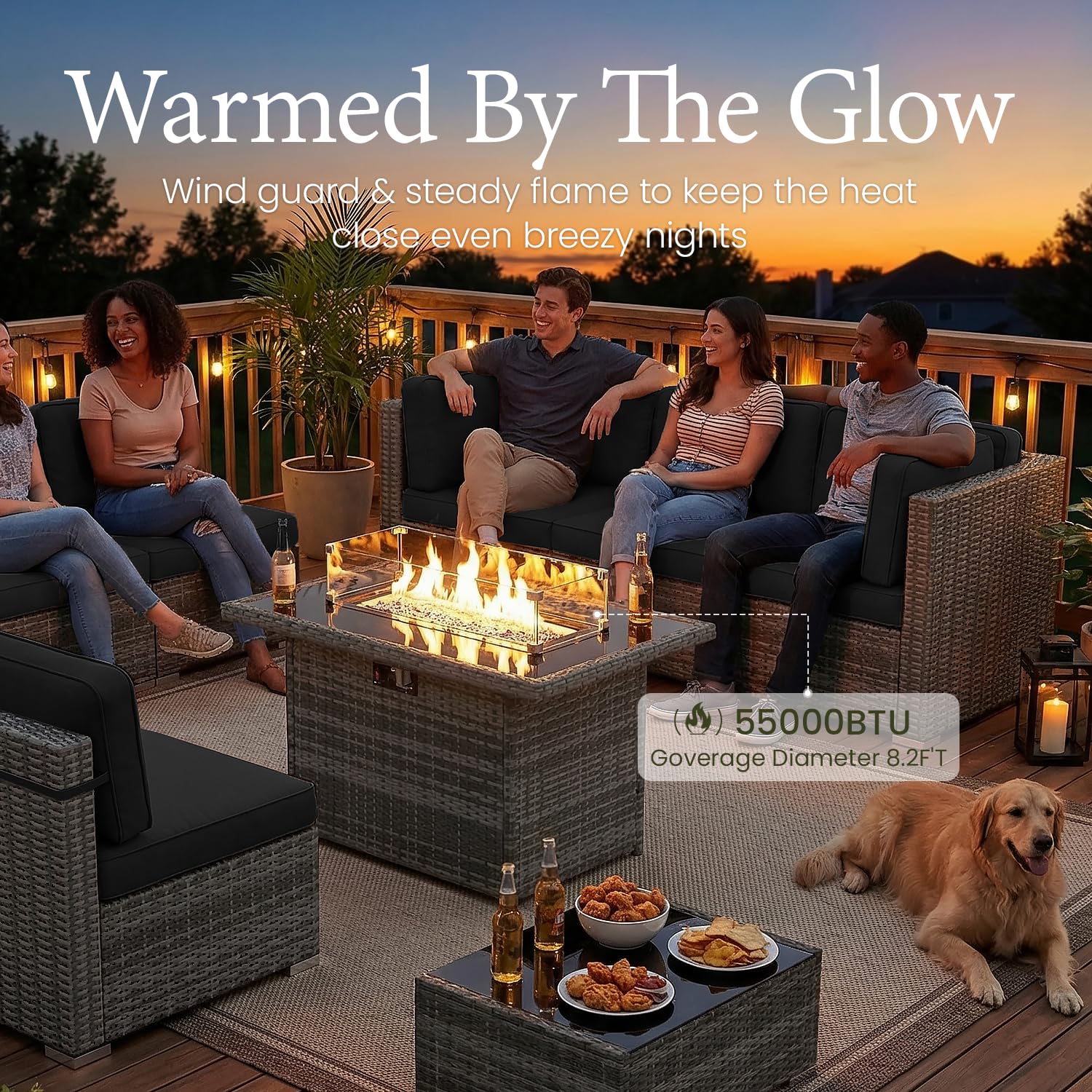 8 Piece Patio Furniture Set wi – обзор и цена Outdoor Furniture Deals