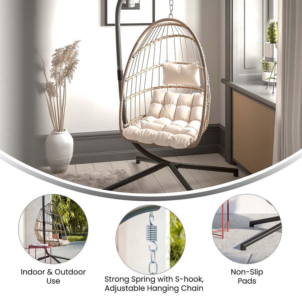 Cleo Indoor Outdoor Patio Hang – обзор и цена Hanging Egg Chair