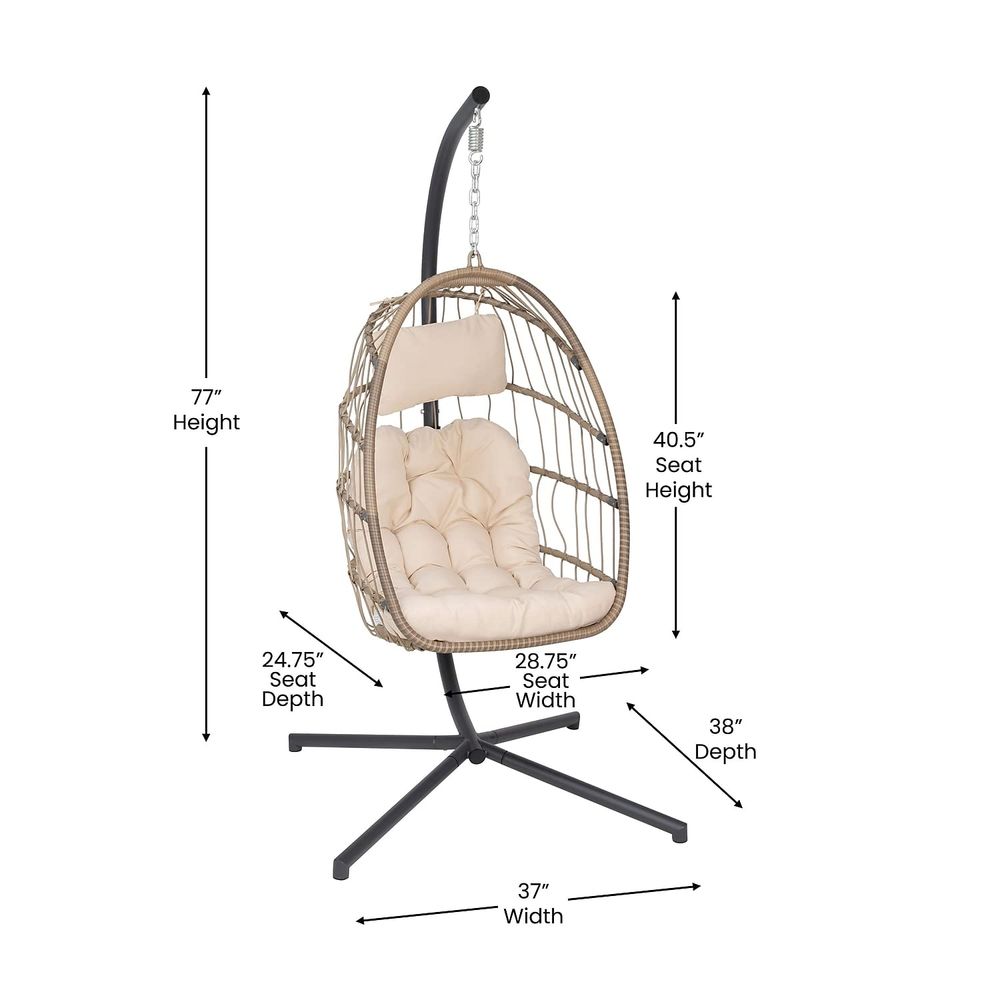 Cleo Indoor Outdoor Patio Hang – обзор и цена Hanging Egg Chair