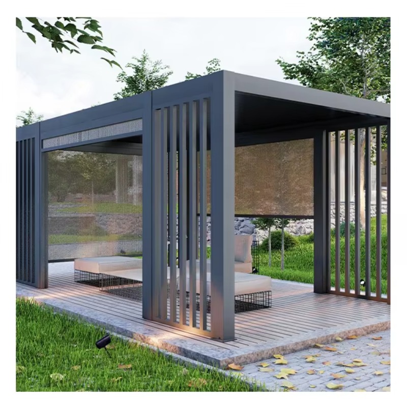 Outdoor Motorized Retractable  – обзор и цена Outdoor Furniture Gazebo
