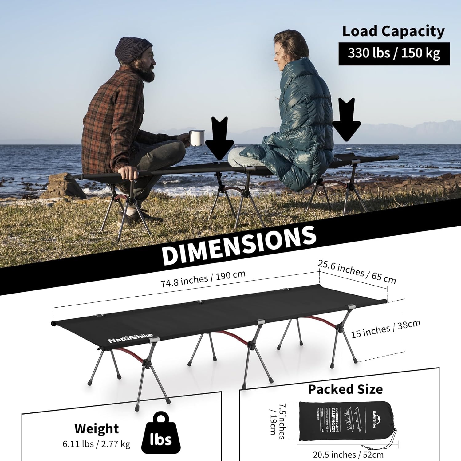 Naturehike Folding Camping Cot – обзор и цена Camping Cot Foldable