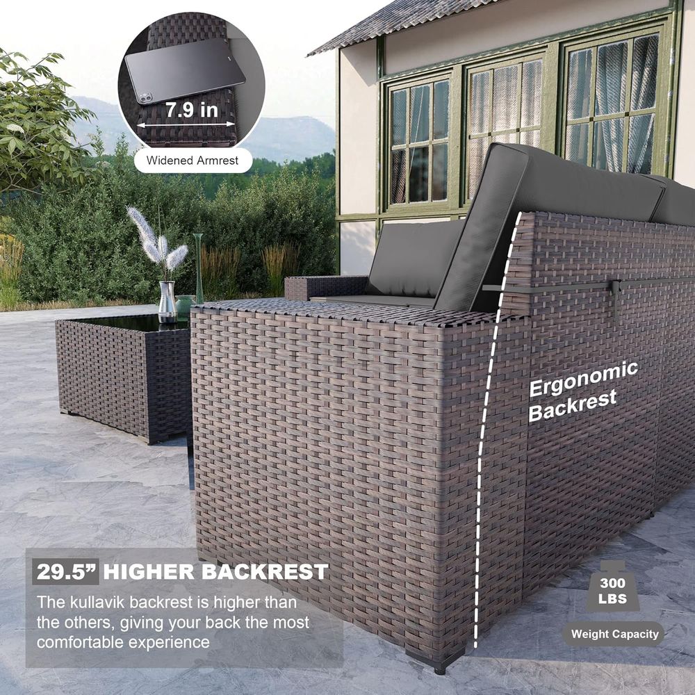 6-Piece Sectional Outdoor Pati – обзор и цена Outdoor Furniture Deals