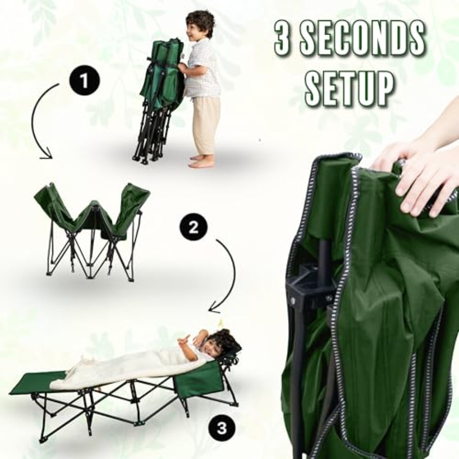LITTLE EXPLORERS Cot for Campi – обзор и цена Camping Cot Foldable
