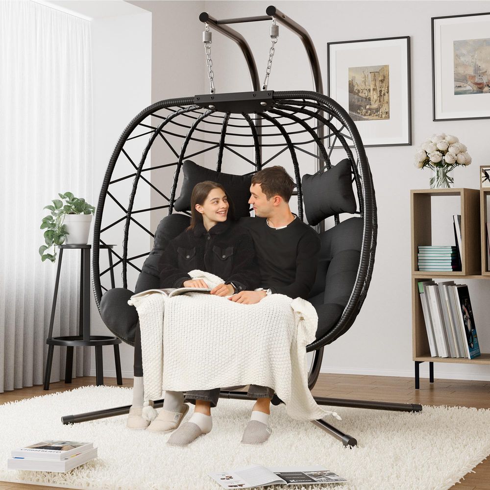 Double Swing Egg Chair with St – обзор и цена Hanging Egg Chair