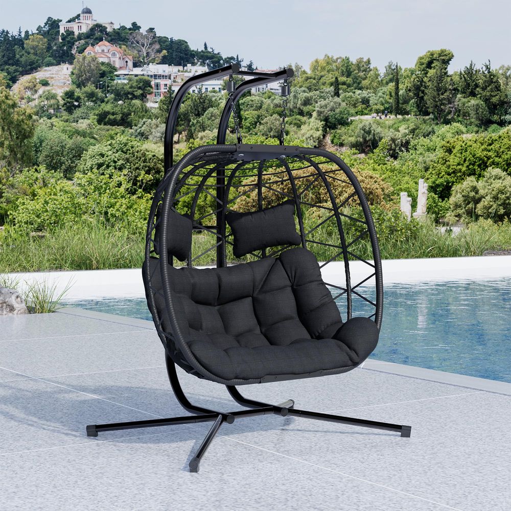 Double Swing Egg Chair with St – обзор и цена Hanging Egg Chair