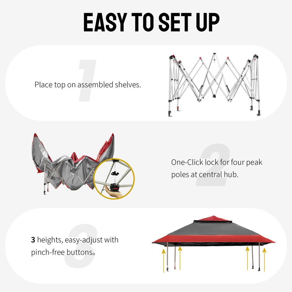 13x13 Pop  Gazebo, Canopy Tent – обзор и цена Outdoor Furniture Gazebo