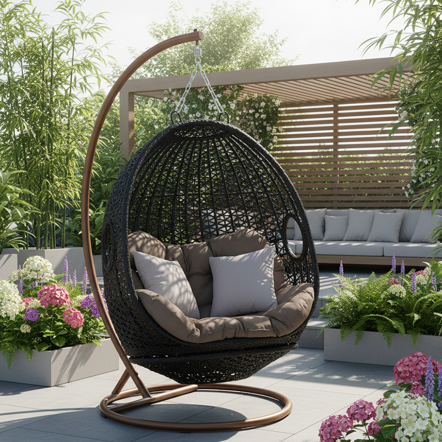 Modern Double Hanging Rattan S – обзор и цена Hanging Egg Chair