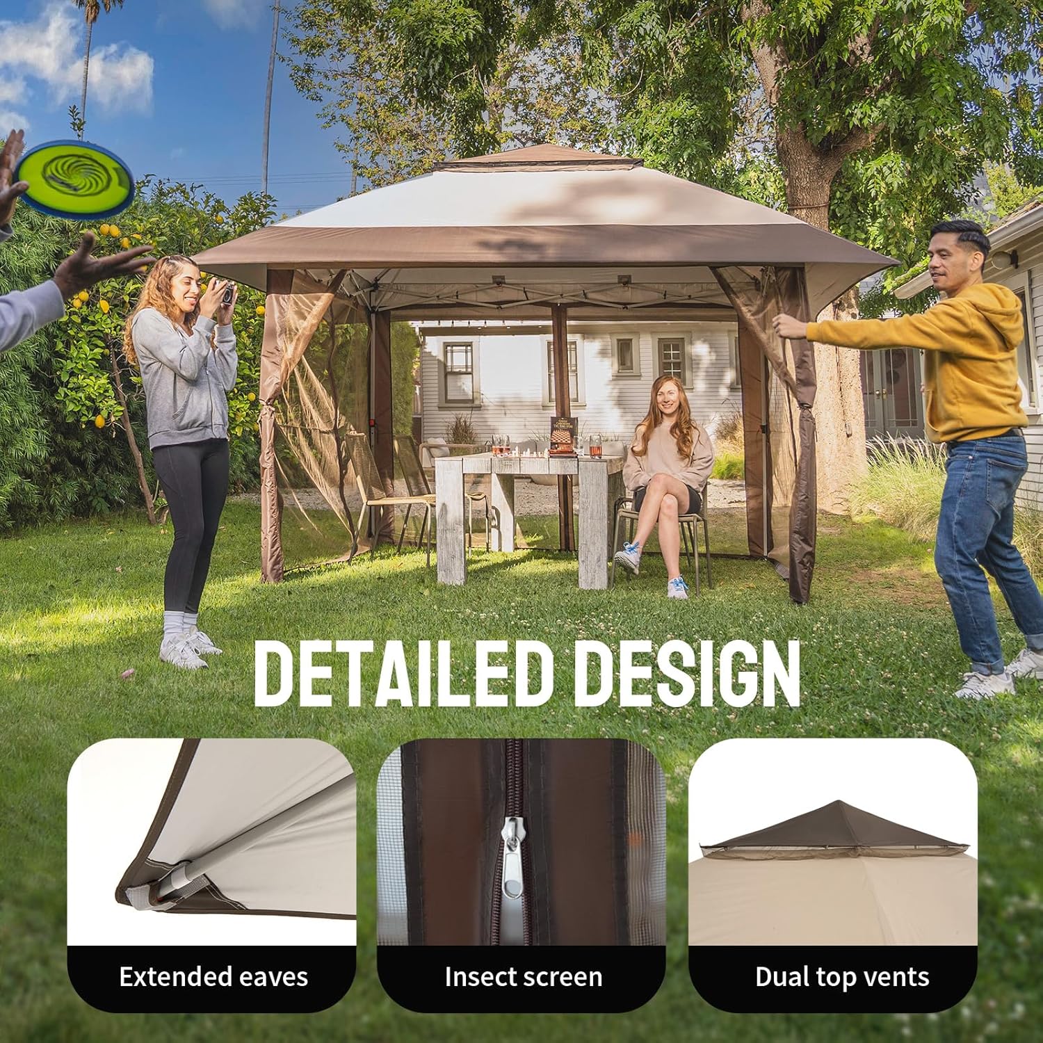 13x13 Pop Up Gazebo, Canopy Te – обзор и цена Outdoor Furniture Gazebo