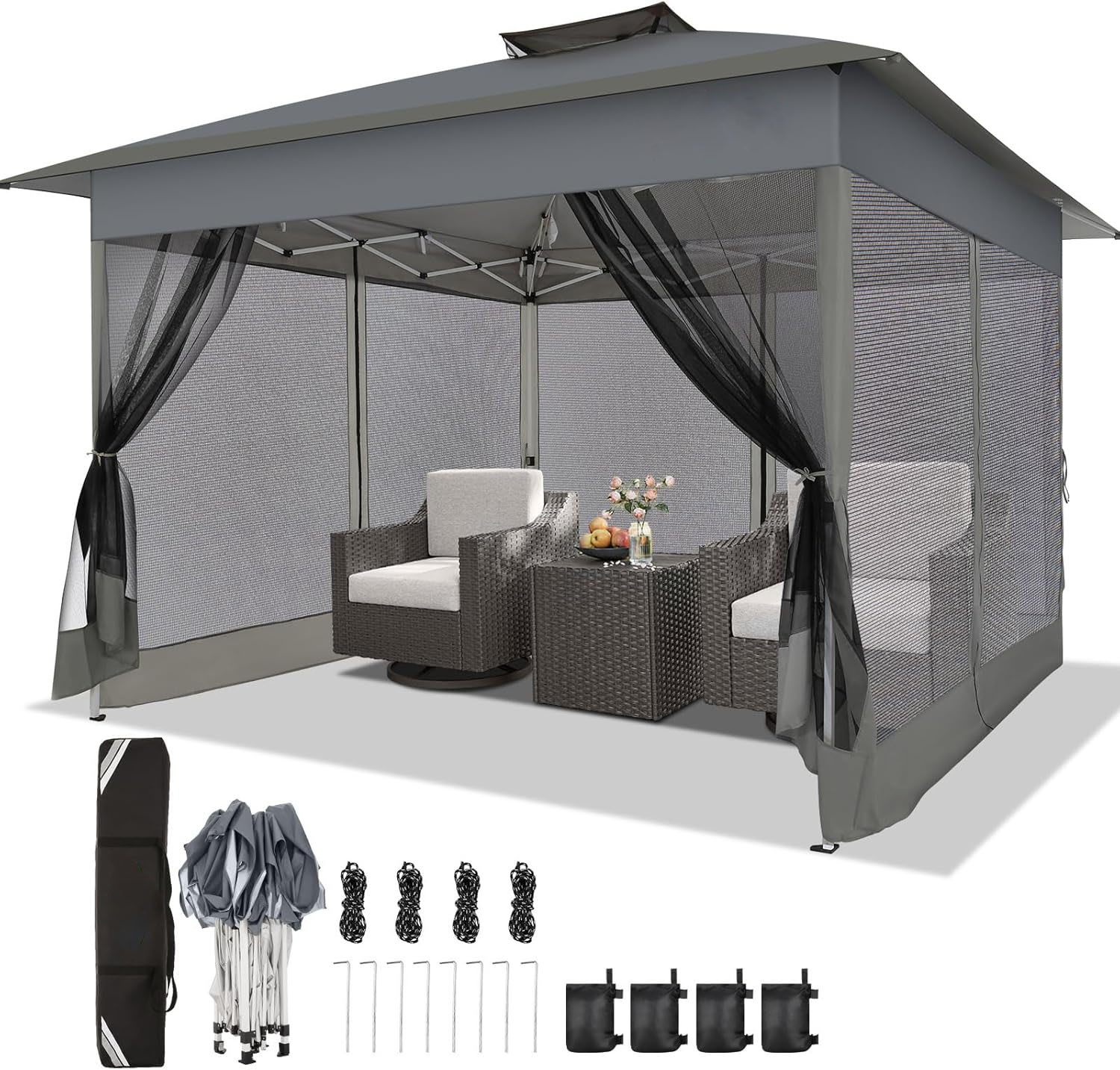 13x13ft Gazebo Pop Up Canopy T – обзор и цена Outdoor Furniture Gazebo