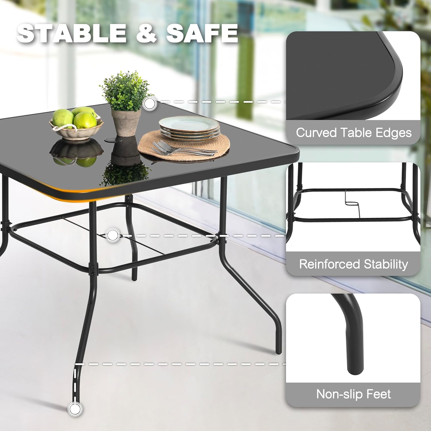 5 Piece Metal Patio Dining Set – обзор и цена Outdoor Furniture Deals