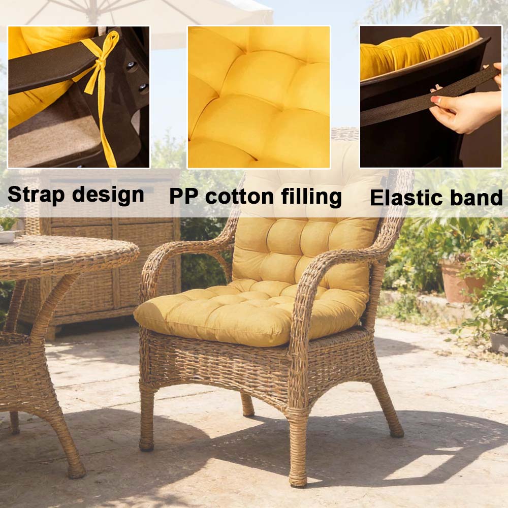 1PC Thick Seat Cushion with St – обзор и цена Outdoor Furniture Upholstery