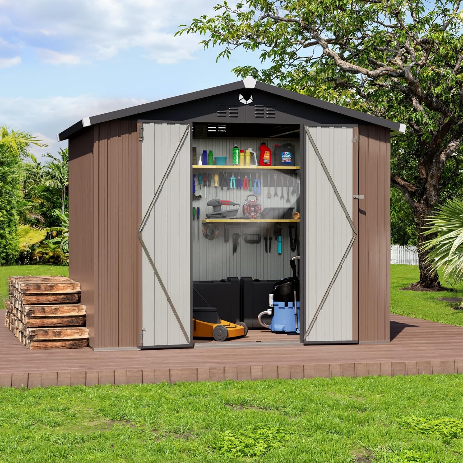 Metal Storage Shed,Outdoor Sto – обзор и цена Outdoor Furniture Waterproof