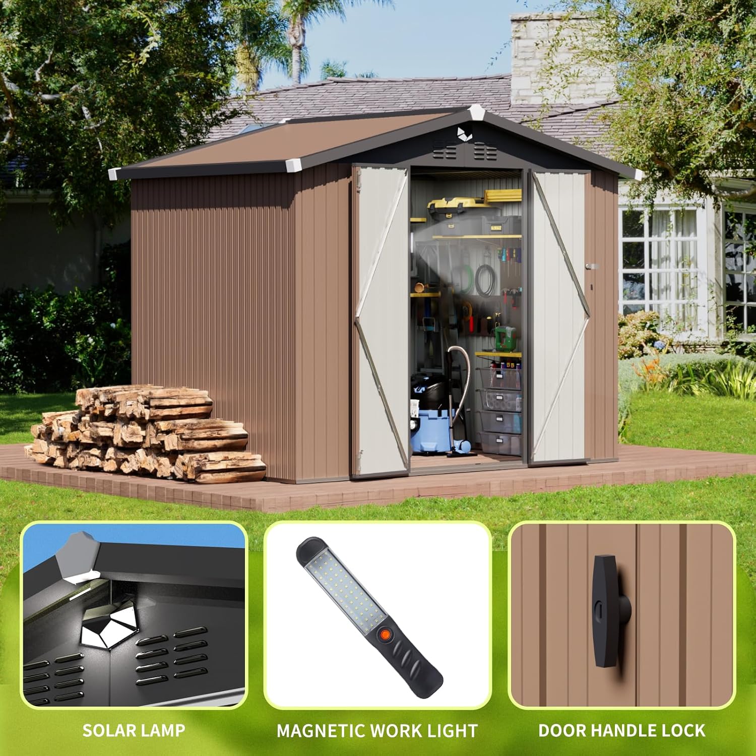 Metal Storage Shed,Outdoor Sto – обзор и цена Outdoor Furniture Waterproof