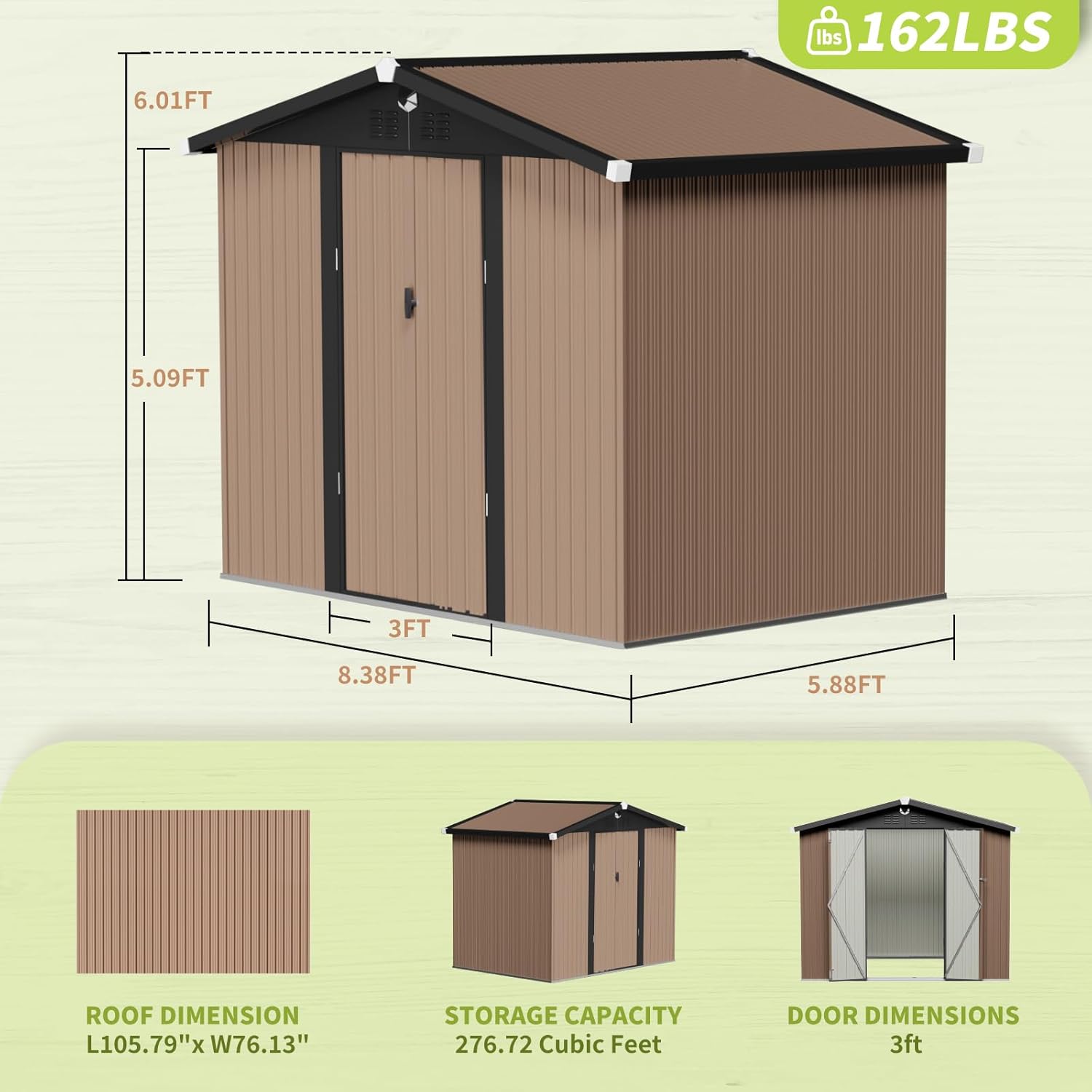 Metal Storage Shed,Outdoor Sto – обзор и цена Outdoor Furniture Waterproof