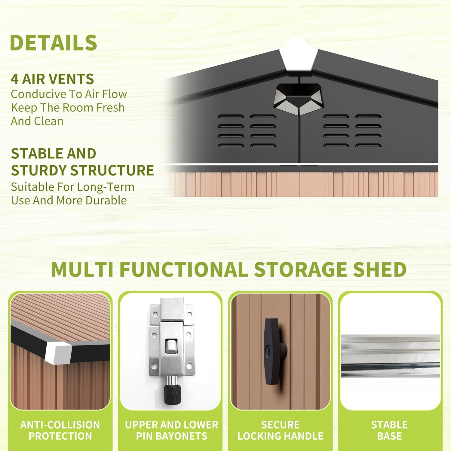 Metal Storage Shed,Outdoor Sto – обзор и цена Outdoor Furniture Waterproof