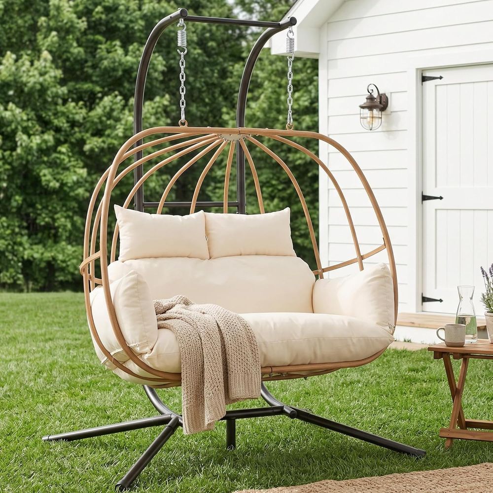 All-Weather Outdoor Double Egg – обзор и цена Hanging Egg Chair