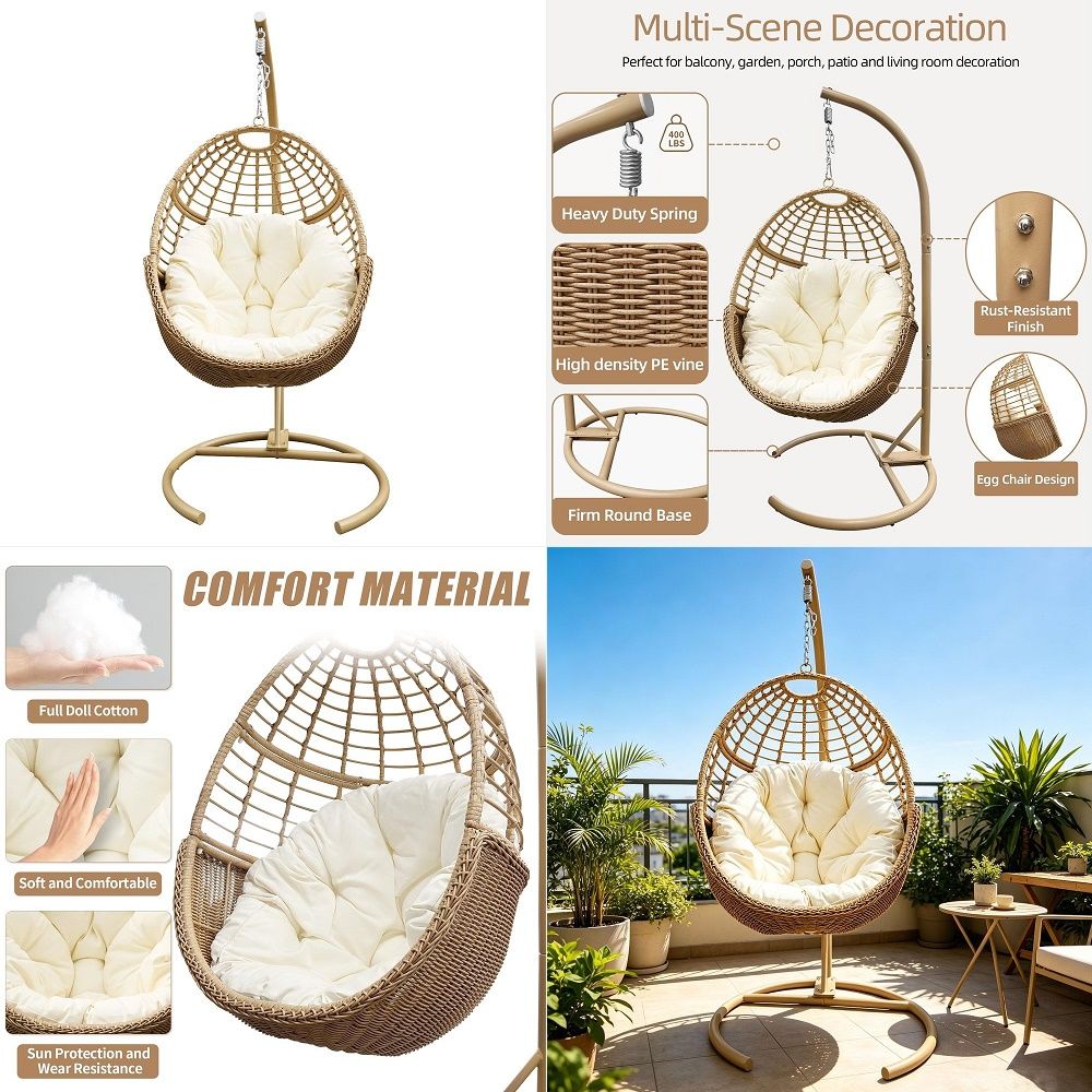 Egg Chair with Stand Hanging R – обзор и цена Hanging Egg Chair