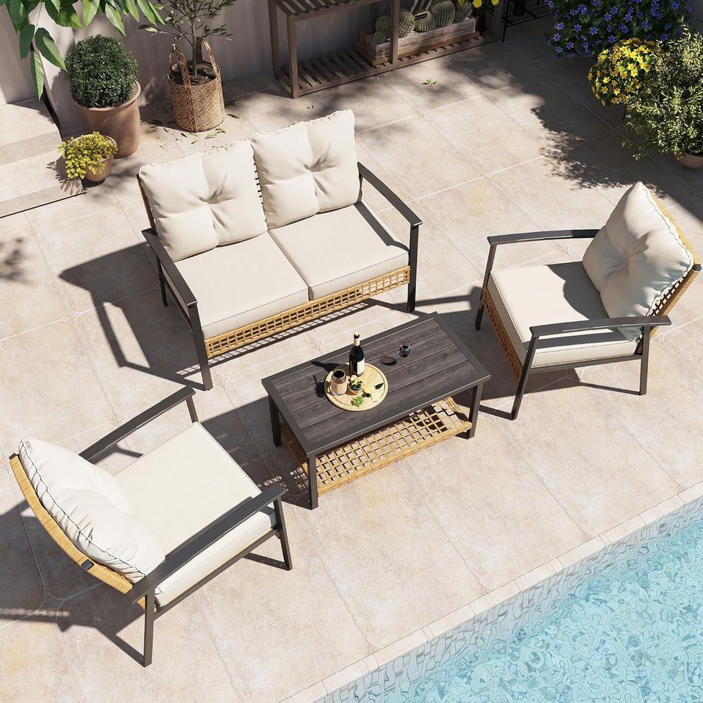 Oversized Comfort Patio Furnit – обзор и цена Outdoor Furniture With Storage For Cushions