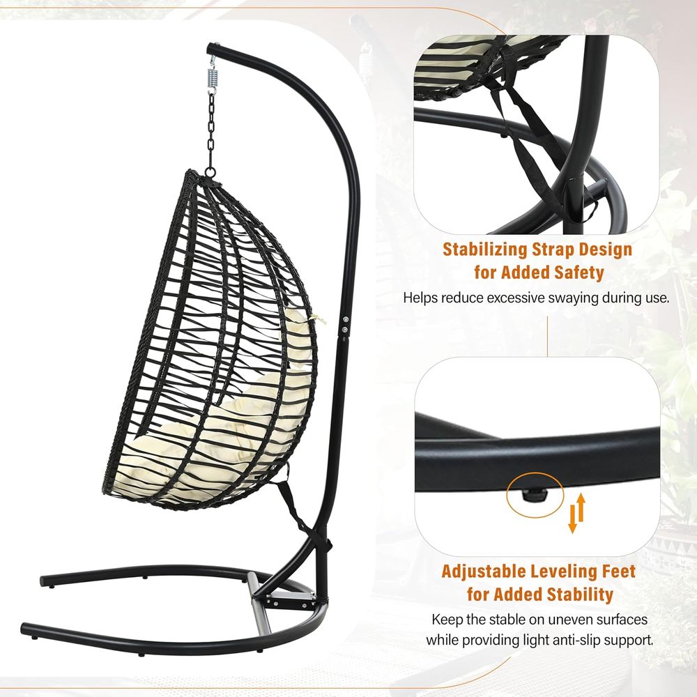 Heavy Duty Hanging Egg Chair w – обзор и цена Hanging Egg Chair