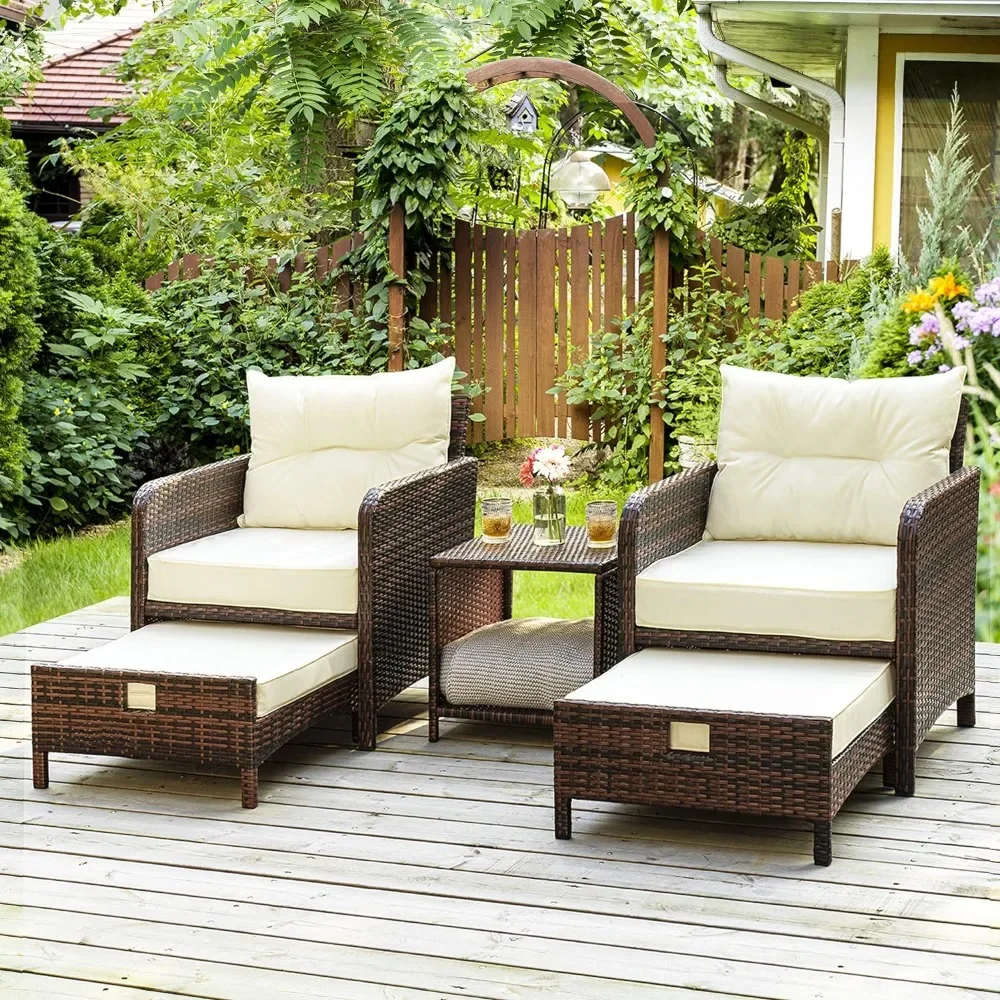 #For 5 Pieces Wicker Patio Fur – обзор и цена Outdoor Furniture Material