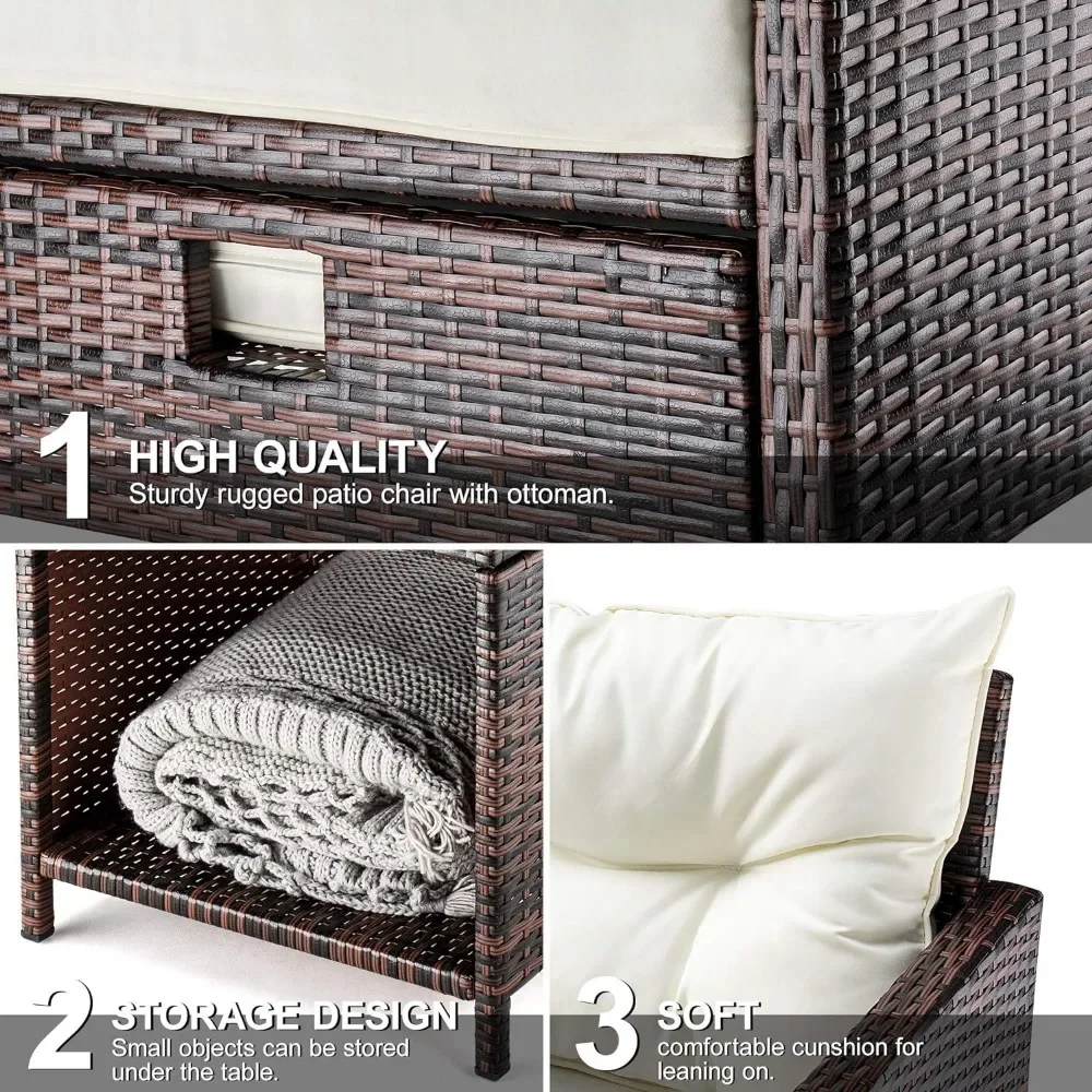 #For 5 Pieces Wicker Patio Fur – обзор и цена Outdoor Furniture Material
