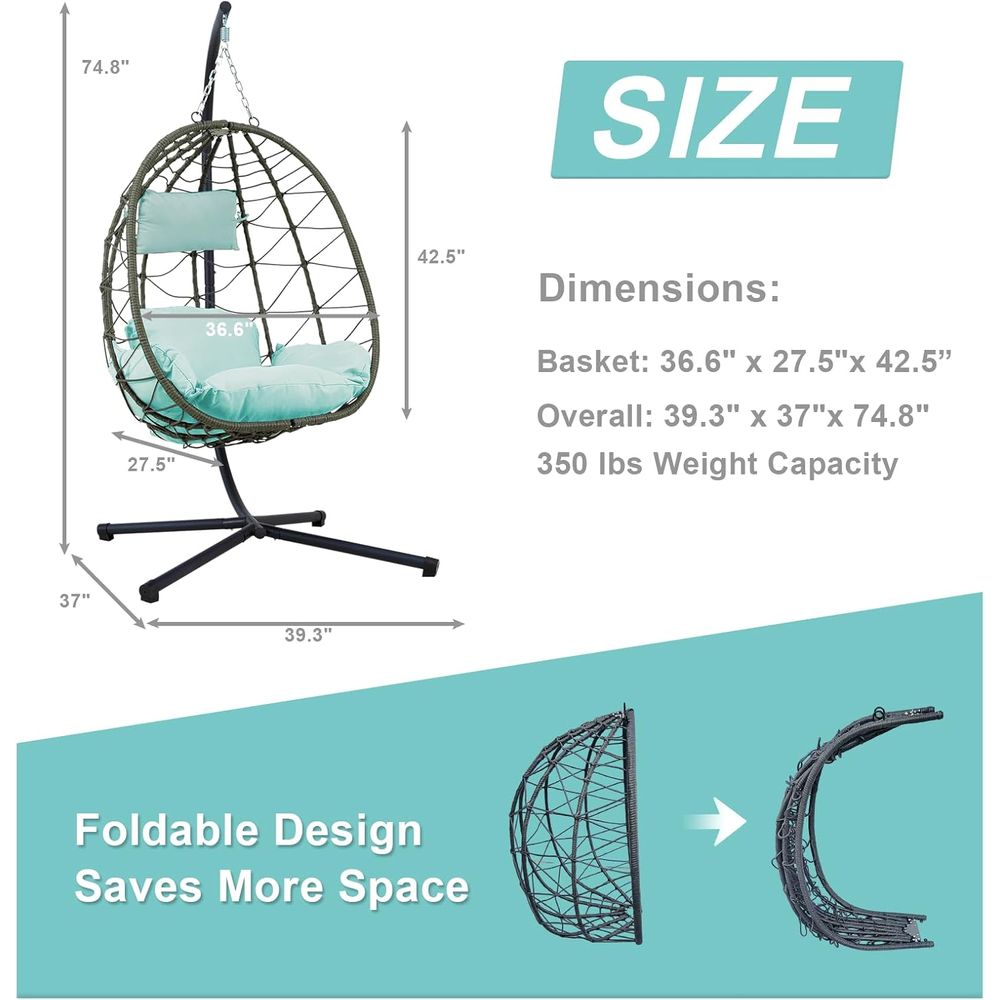Indoor/Outdoor Hanging Egg Cha – обзор и цена Hanging Egg Chair