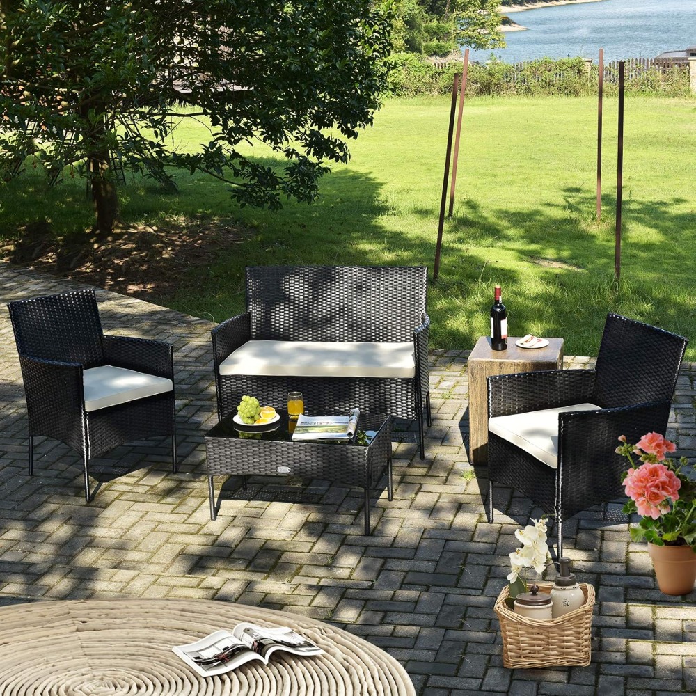 8 Pieces Patio Rattan Furnitur – обзор и цена Outdoor Furniture Deals