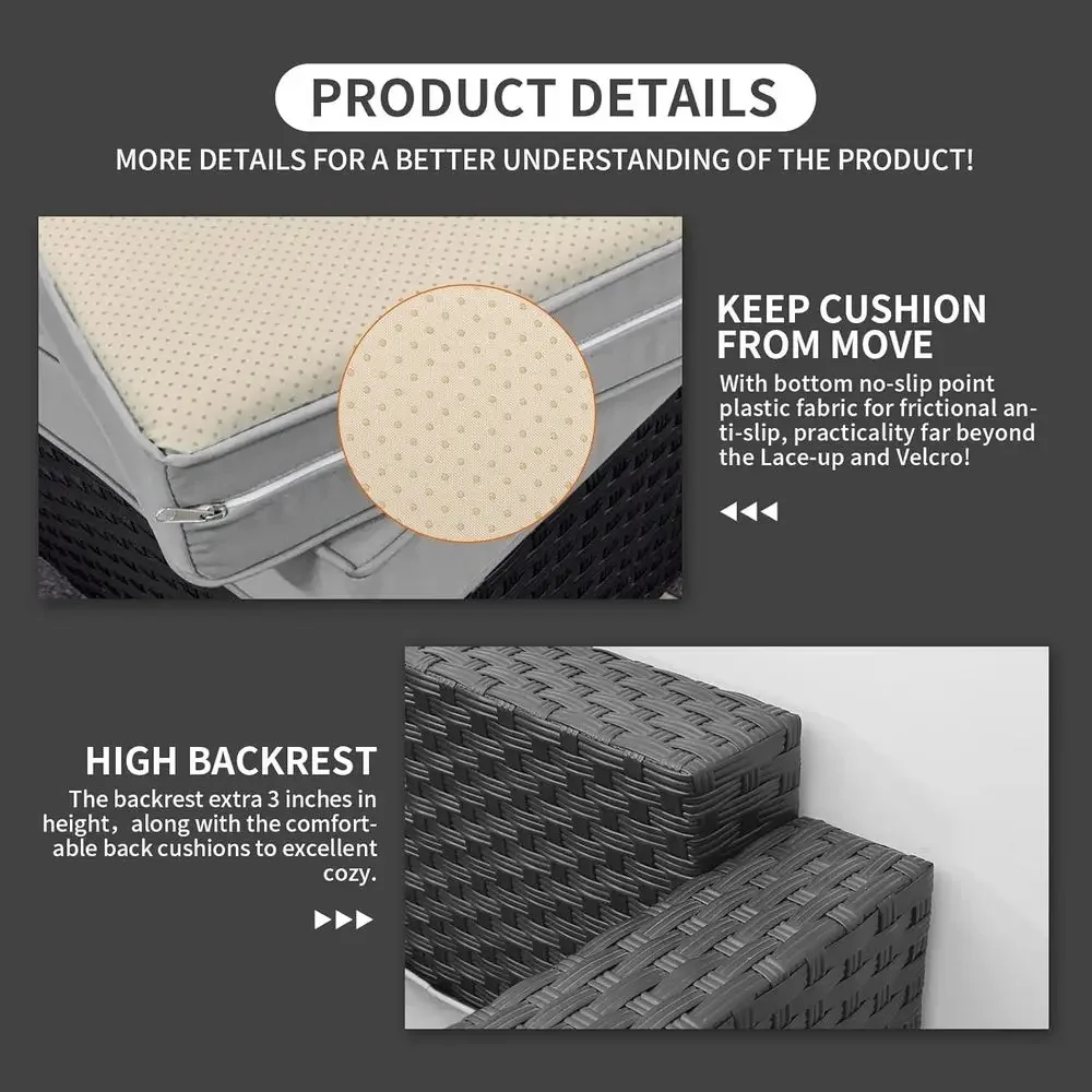 Grey Outdoor Wicker Sectional  – обзор и цена Outdoor Furniture With Storage For Cushions