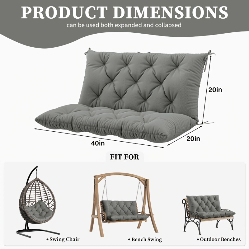 150x100cm Backrest Porch Swing – обзор и цена Outdoor Furniture Upholstery