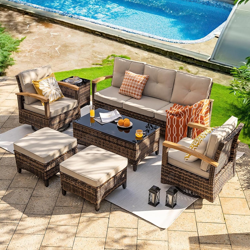 7 Pieces Patio Furniture Sets, – обзор и цена Outdoor Furniture Material
