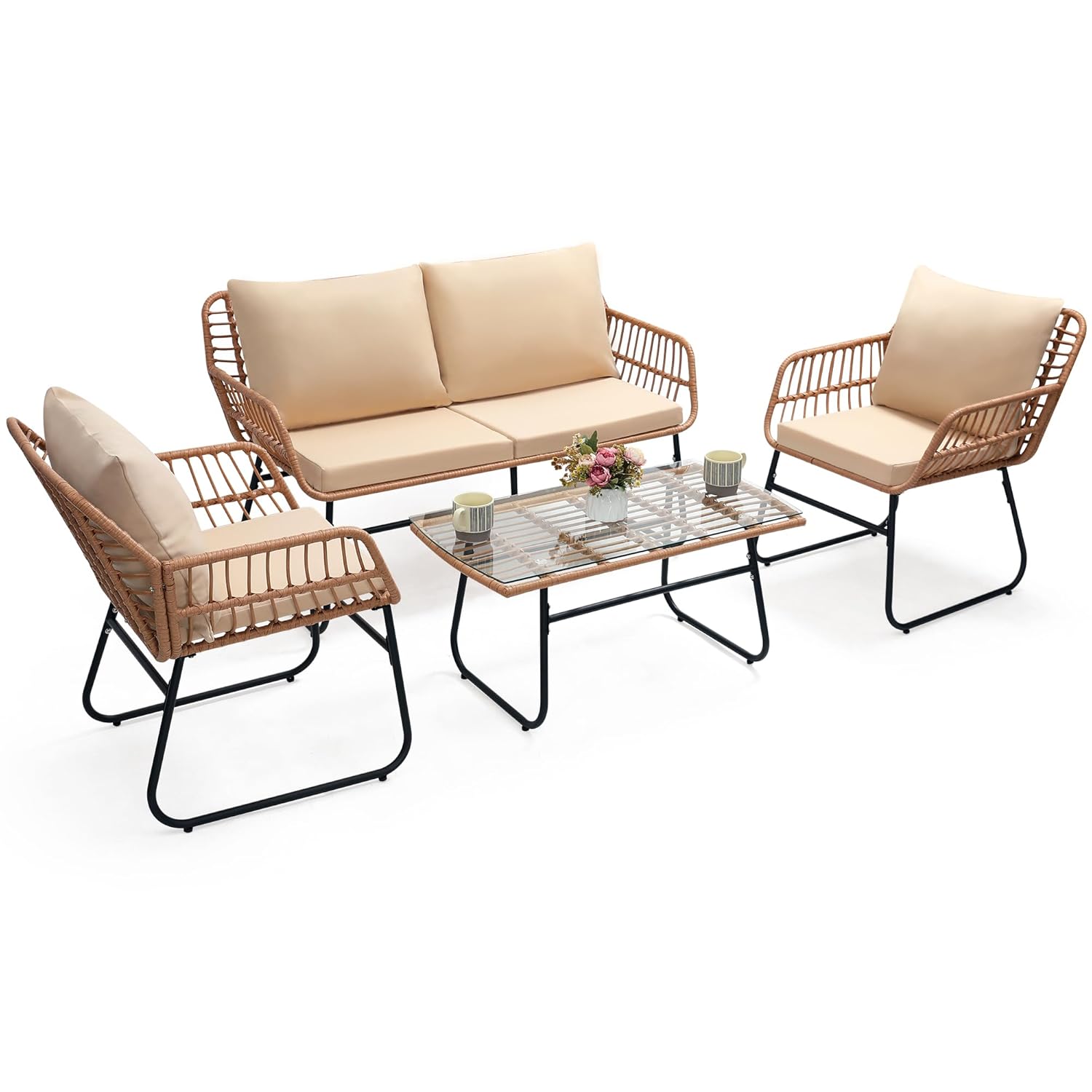4 Piece Patio Bistro Outdoor F – обзор и цена Outdoor Furniture Deals