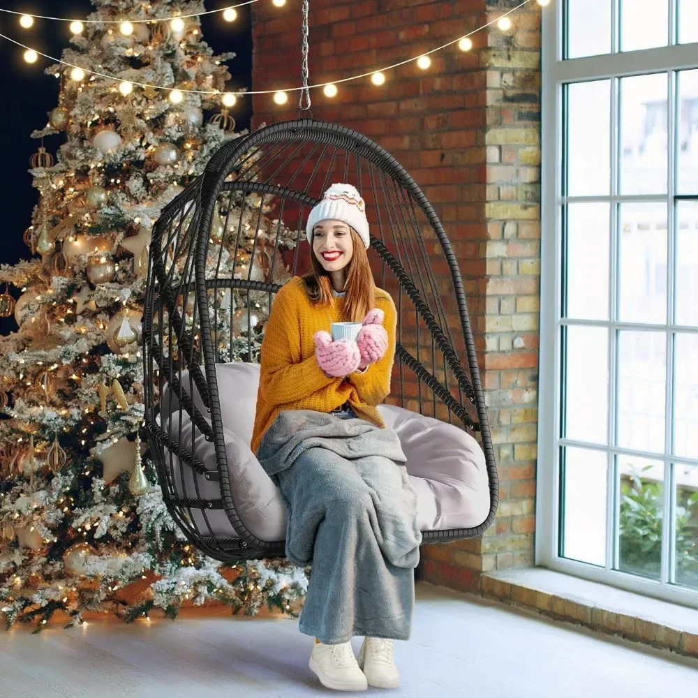 Wicker Swing Egg Chair with Cu – обзор и цена Hanging Egg Chair