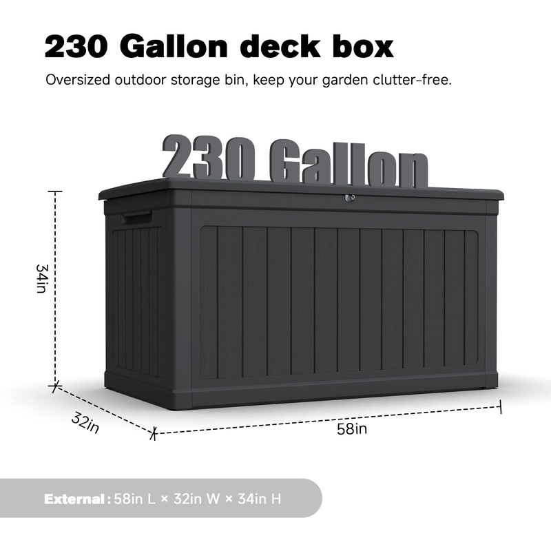 XXL Outdoor Storage Box for Pa – обзор и цена Outdoor Furniture With Storage For Cushions