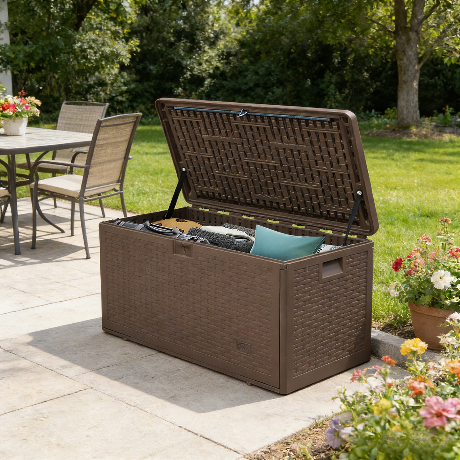 100 Gallon Waterproof Large Re – обзор и цена Outdoor Furniture With Storage For Cushions