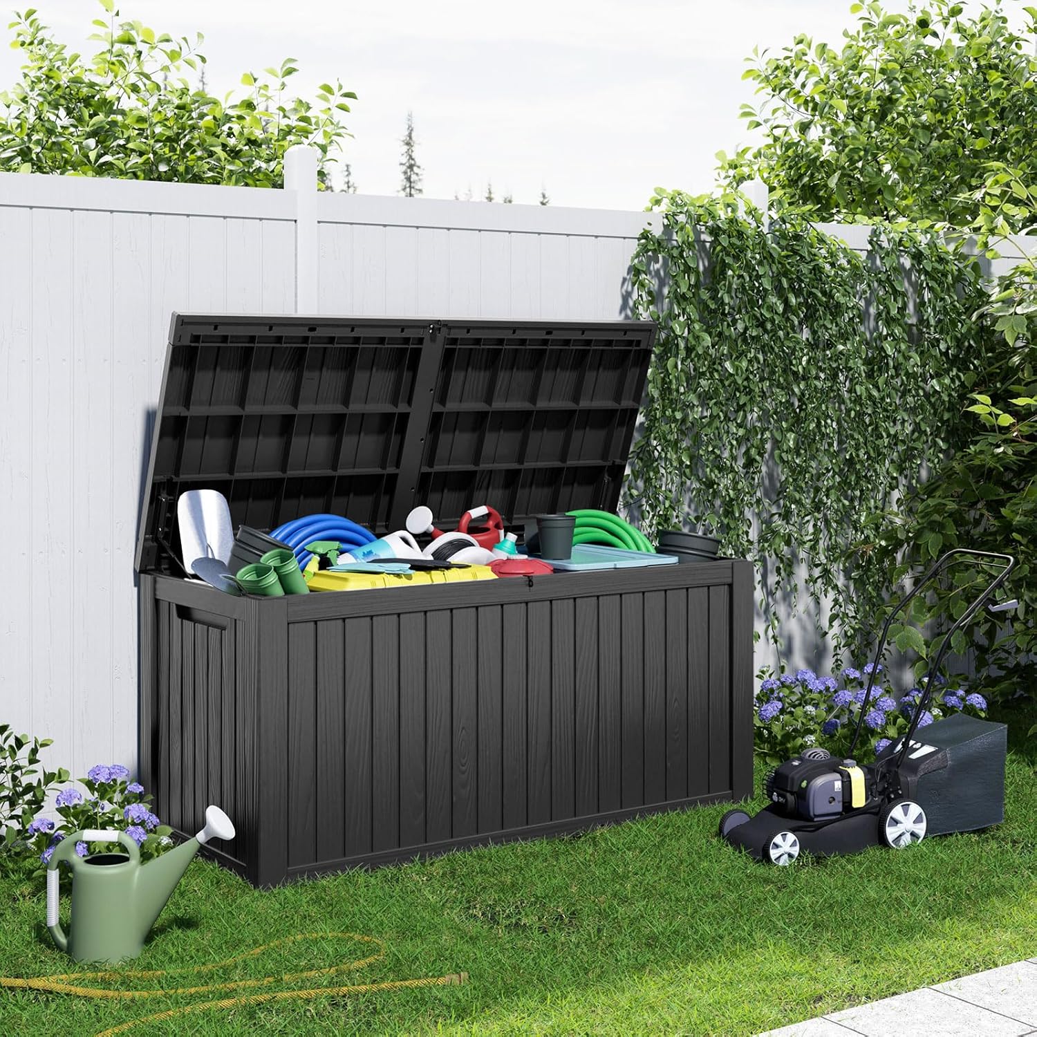 180Gal Lockable Resin Deck Box – обзор и цена Outdoor Furniture Waterproof