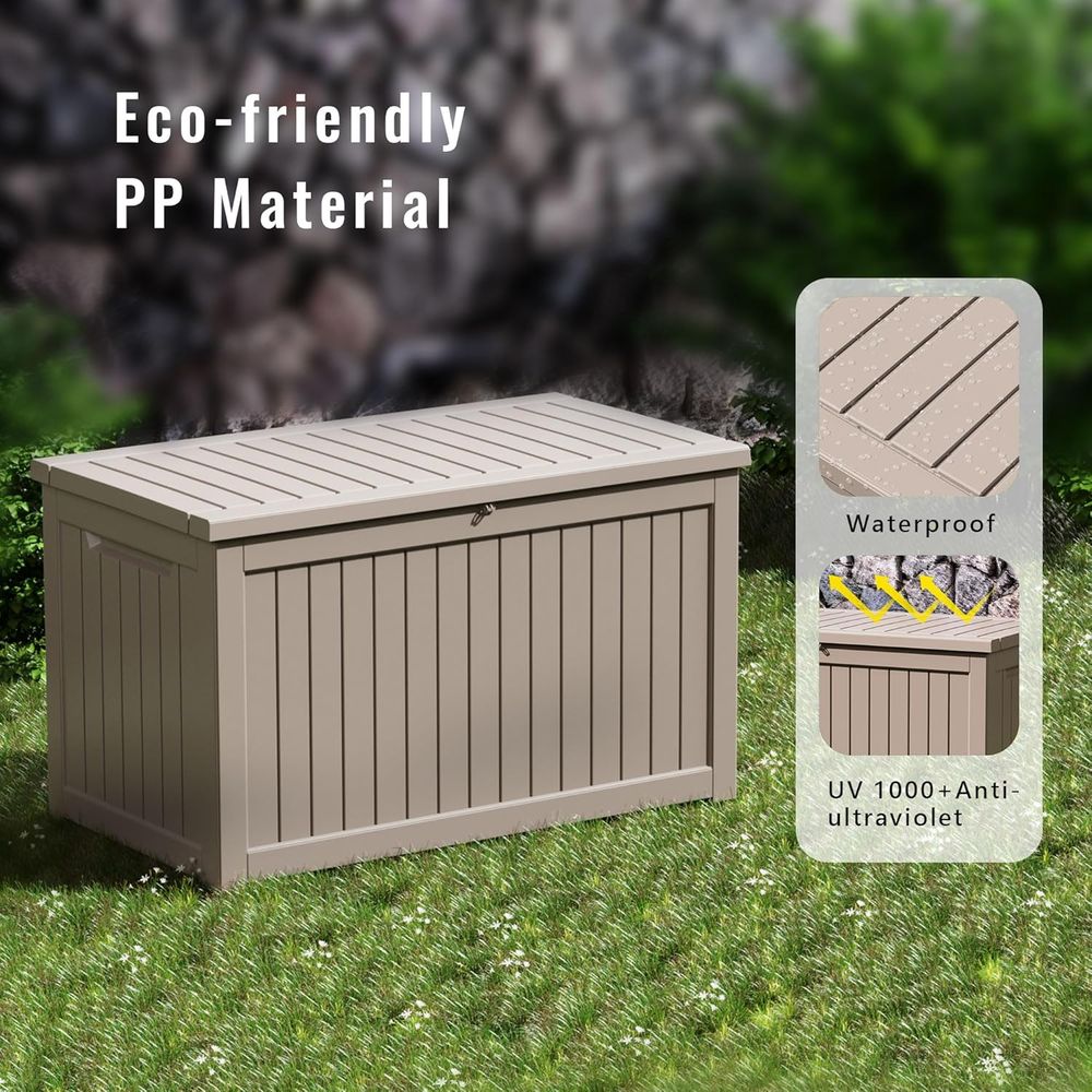 Gray 280 Gallon Weather-Resist – обзор и цена Outdoor Furniture With Storage For Cushions