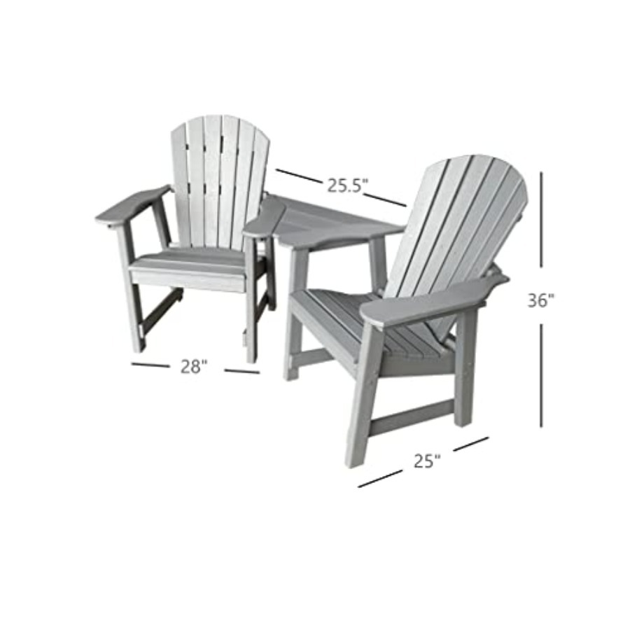 2 Chair Dining Table Set - Pol – обзор и цена Outdoor Furniture Recycled Plastic